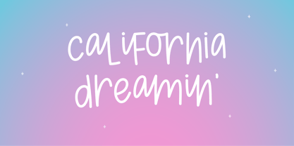 MTF California Dreaming Font Poster 1