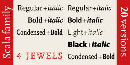 Scala Jewel Pro Font Poster 8