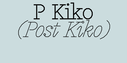 P Kiko Font Poster 1