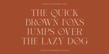 Cerotta Font Poster 14