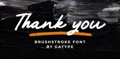 Brushstroke Font Poster 7