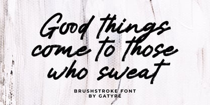 Brushstroke Font Poster 2