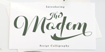 Modem Font Poster 1