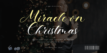 Christmas Twinkle Font Poster 2