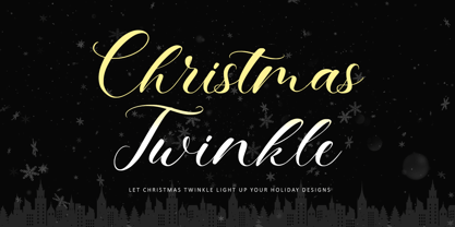 Christmas Twinkle Font Poster 1