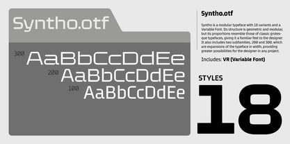 Syntho Font Poster 4
