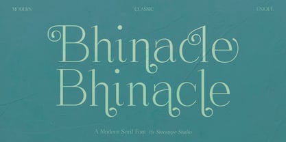 Bhinacle Font Poster 1