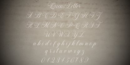 Quens Letter Script Font Poster 10