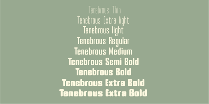 Tenebrous Font Poster 2
