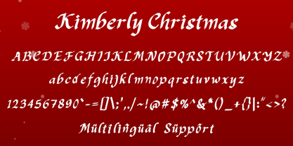 Kimberly Christmas Font Poster 5