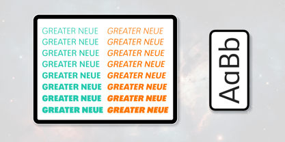 Greater Neue Font Poster 3