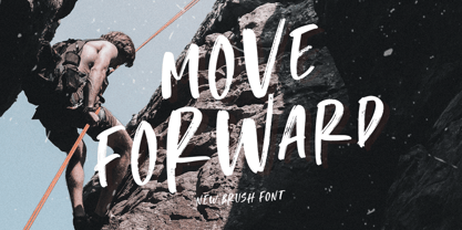 Move Forward Font Poster 1