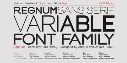 Regnum Font Poster 2