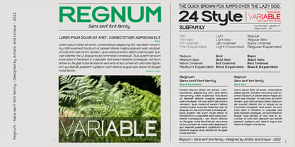 Regnum Font Poster 11