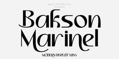 Bakson Marinel Font Poster 1
