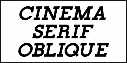 Cinema Serif JNL Font Poster 4