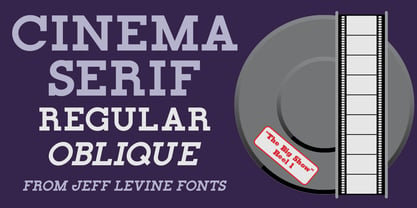 Cinema Serif JNL Font Poster 1