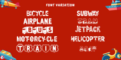 Zany Route Font Poster 10