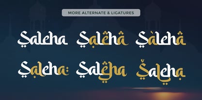 Saleha Font Poster 5