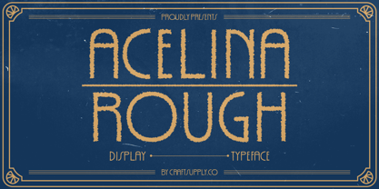 Acelina Rough Font Poster 1