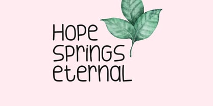 Wide Hope Font Poster 2