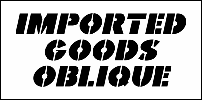 Imported Goods JNL Font Poster 4