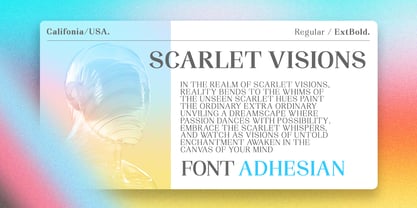 Adhesian Serif Font Poster 11