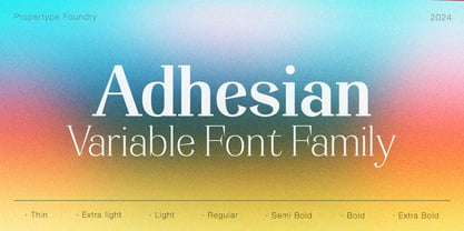 Adhesian Serif Police Poster 1