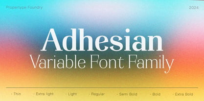 Adhesian Serif Font Poster 1