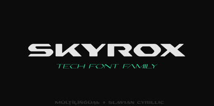 Skyrox Tech Font Poster 1