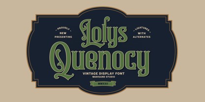 Lolys Quenocy Font Poster 1