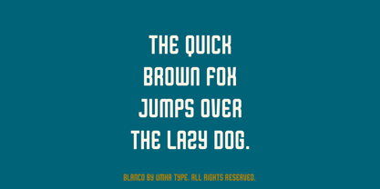 Blanco Font Poster 7