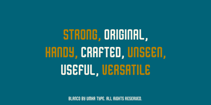 Blanco Font Poster 9