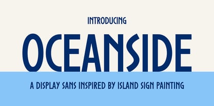 Oceanside Sans Fuente Póster 1