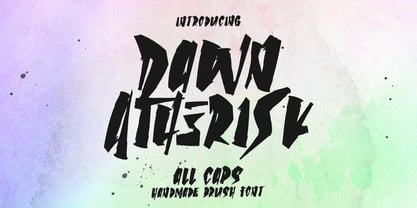 MC Dawn Atherisk Font Poster 1