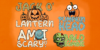 Spooky Zombie Font Poster 11