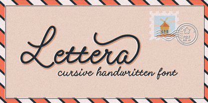 Lettera Font Poster 1