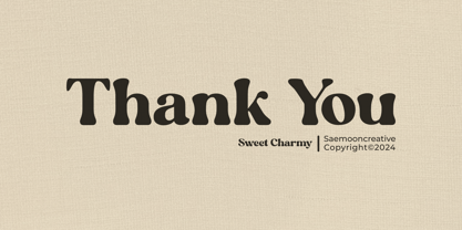 Sweet Charmy Font Poster 15