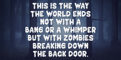 Cake Zombie Font Poster 2