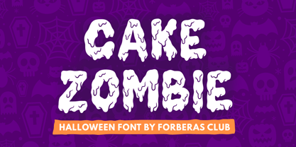 Cake Zombie Font Poster 1