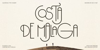 Costa de Malaga Font Poster 1