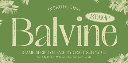 Balvine Stamp Font Poster 1