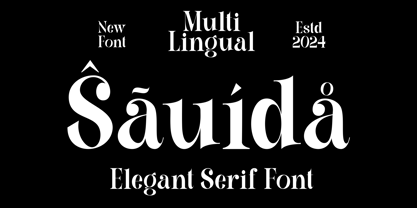 Sauida Font Poster 6