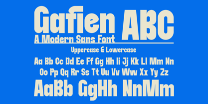 Gafien Font Poster 2