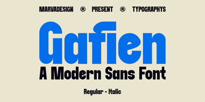 Gafien Font Poster 1