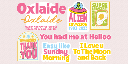 Oxlaide Font Poster 10