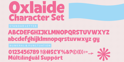 Oxlaide Font Poster 9