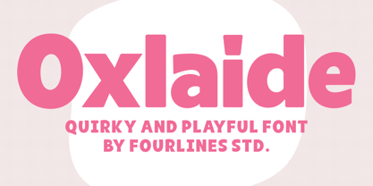 Oxlaide Font Poster 1