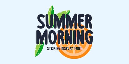 Summer Morning Font Poster 1