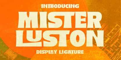 Mister Luston Font Poster 1